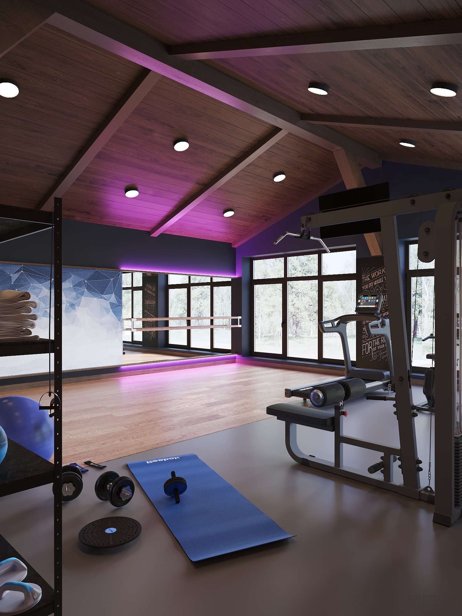 Спортзал пос. Ивановка (90,66 м.кв.)